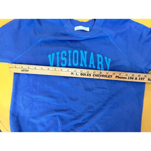 Spiritual Gangster Visionary Forever Crew Pullover Sweatshirt Pacific Blue M NWT - Picture 7 of 9